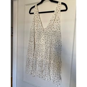 ASOS DESIGN - Button front tiered mini sundress